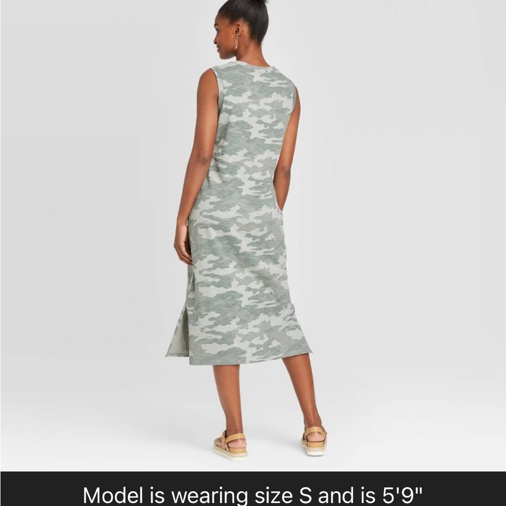 Camp split hem casual dress